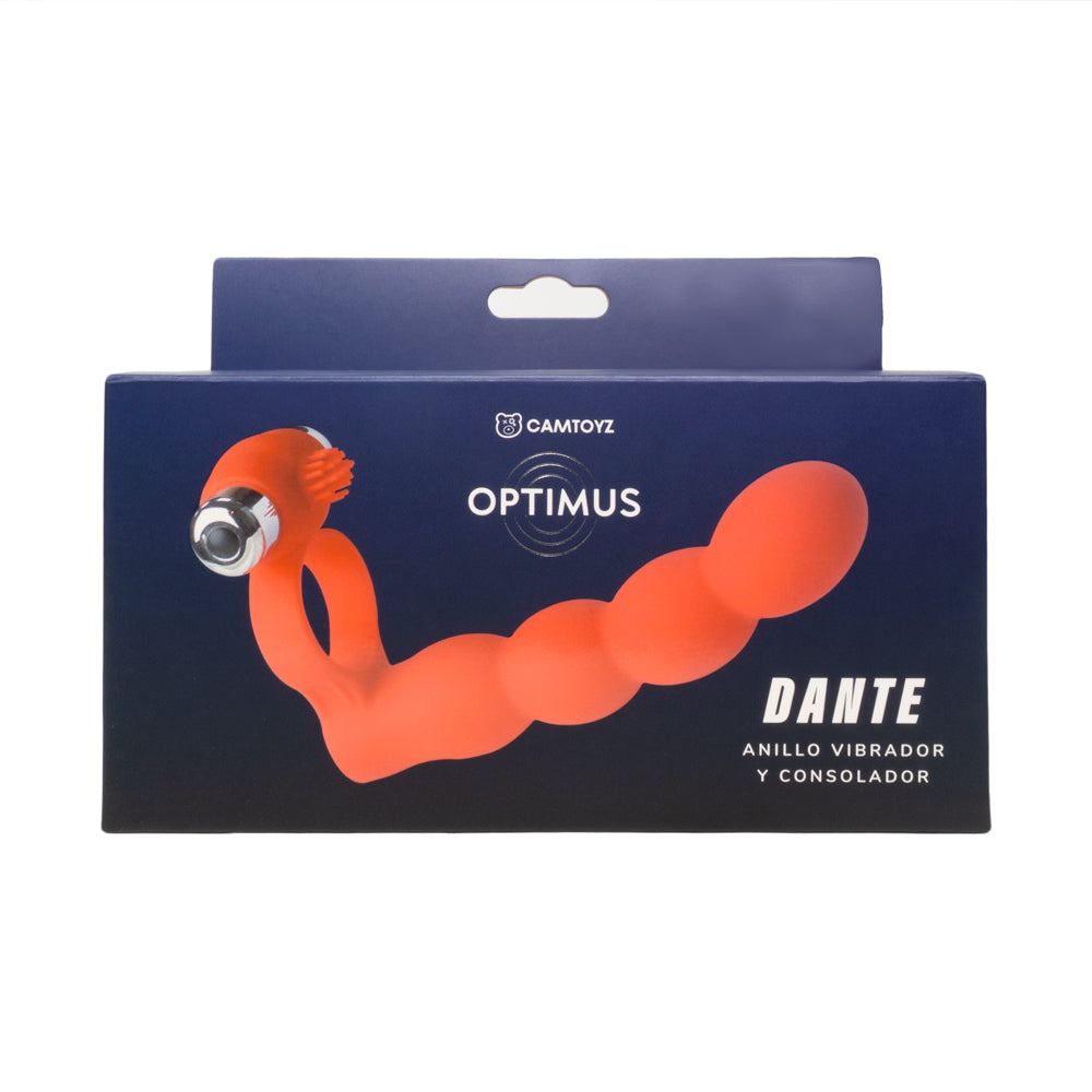 Anillo Vibrador y Consolador Optimus Dante