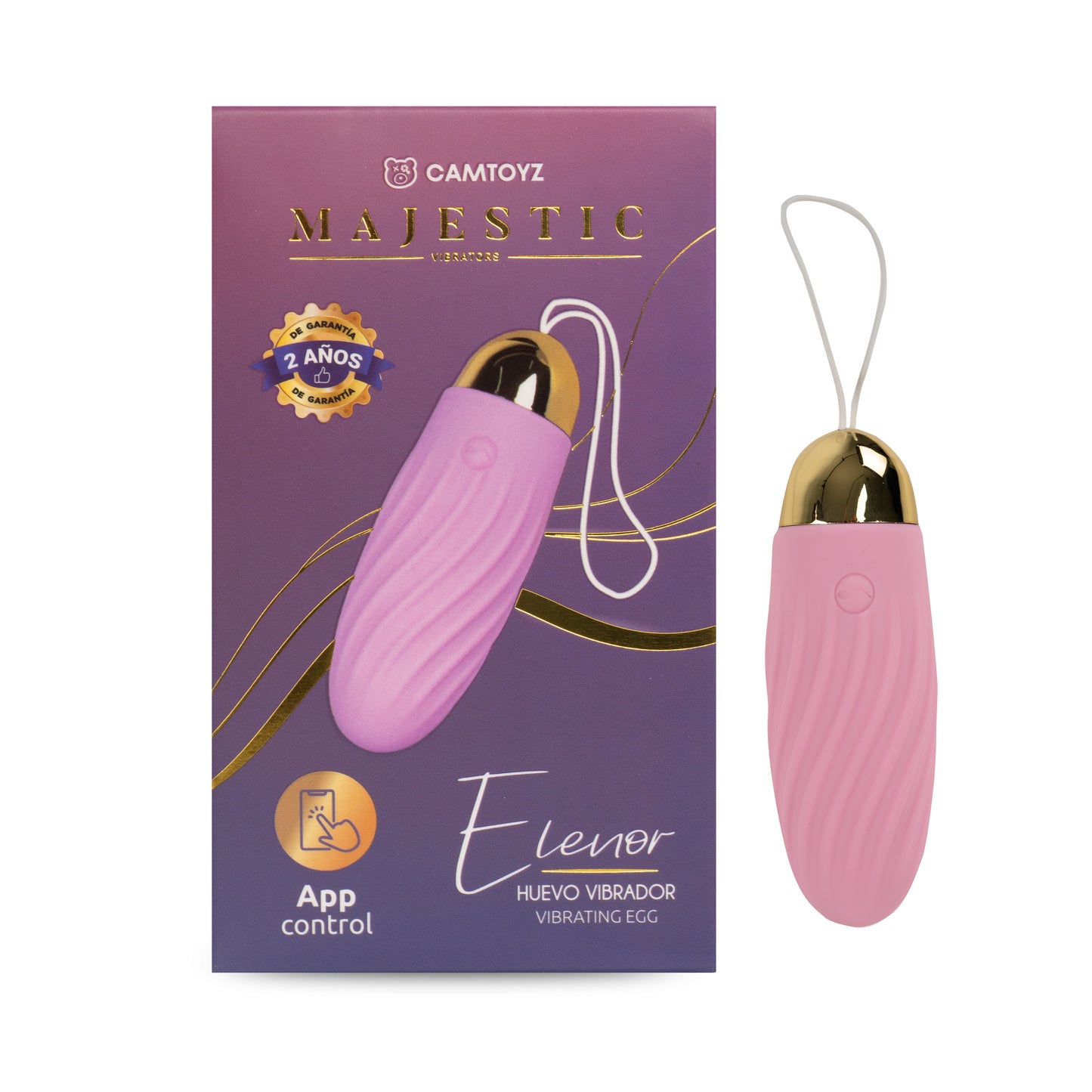 Huevo Vibrador con app Majestic Elenor