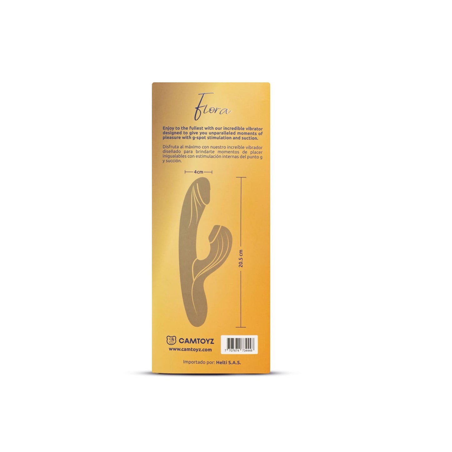 Vibrador Doble estimulación Flora Majestic