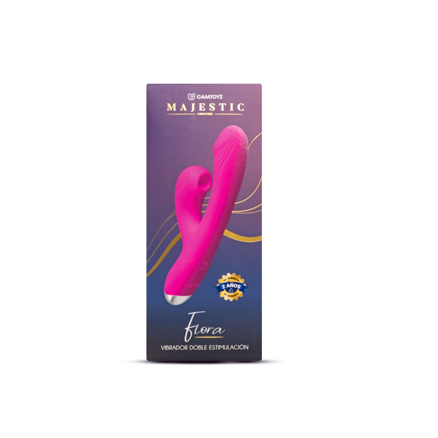 Vibrador Doble estimulación Flora Majestic