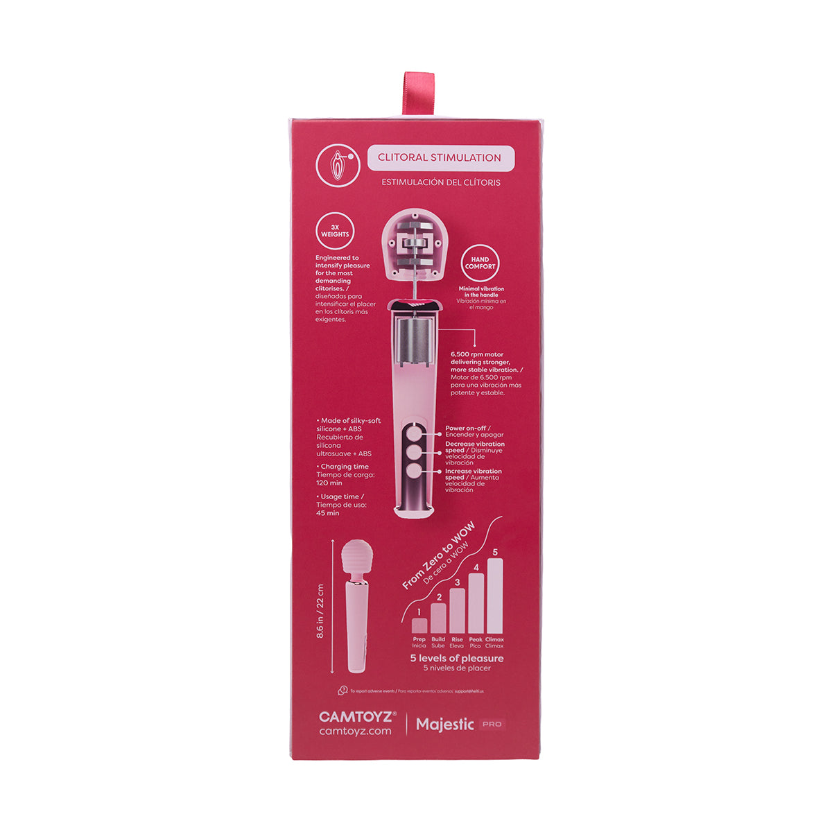 Vibrador Wand Intense con App Camtoyz