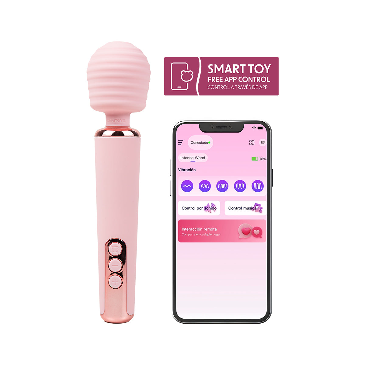 Vibrador Wand Intense con App Camtoyz