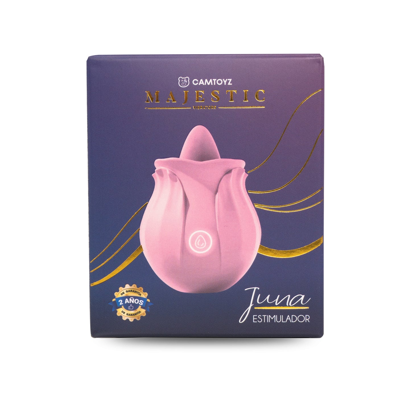 Vibrador con lengua Majestic Juna