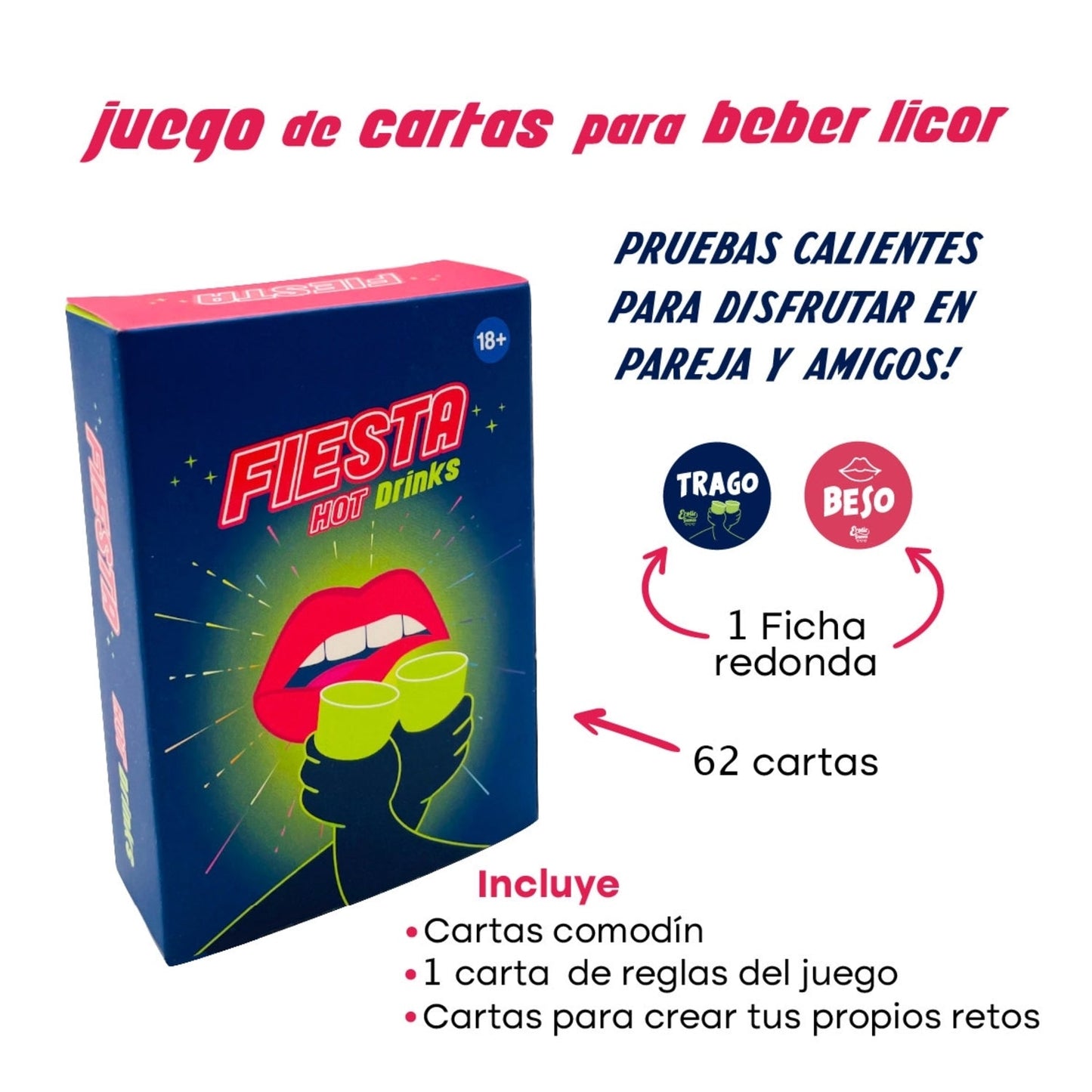 Juego Cartas Para Beber Fiesta Hot Drink